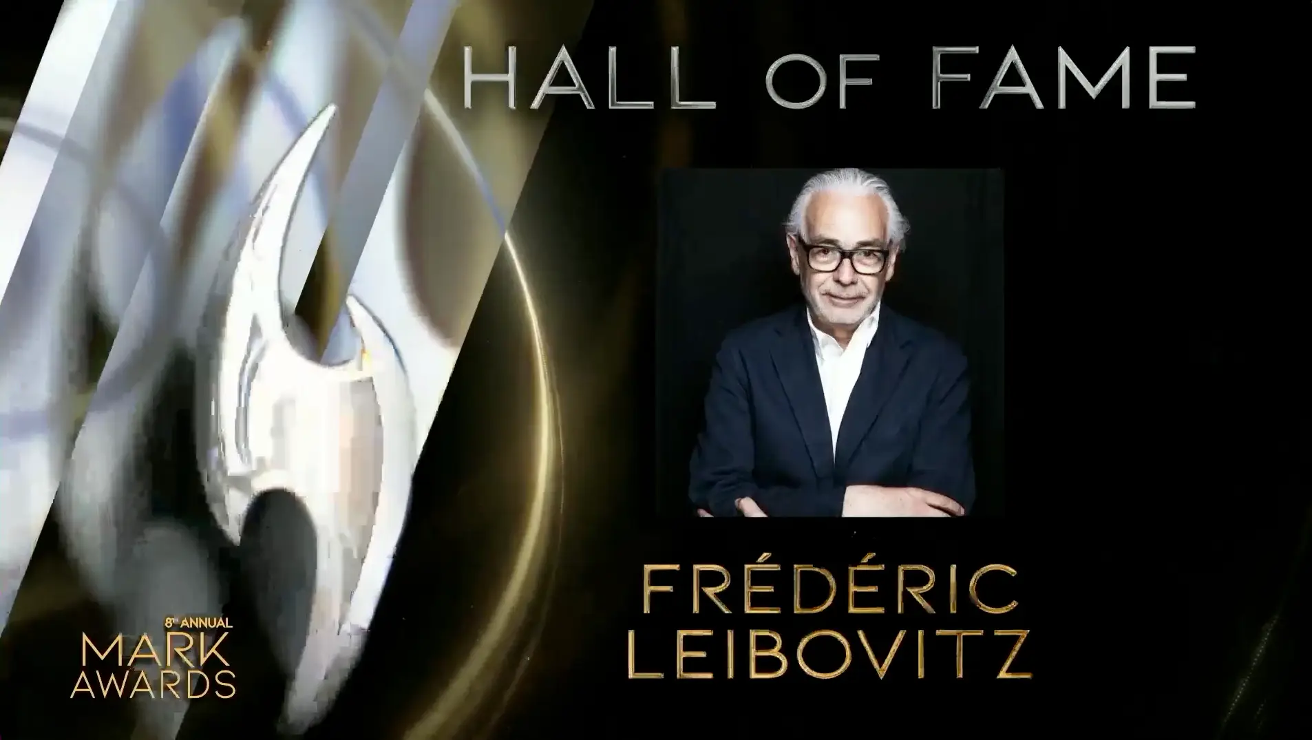 Image illustrant Frédéric Leibovitz lors de la reception de son prix "Hall of Fame" obtenu en 2022